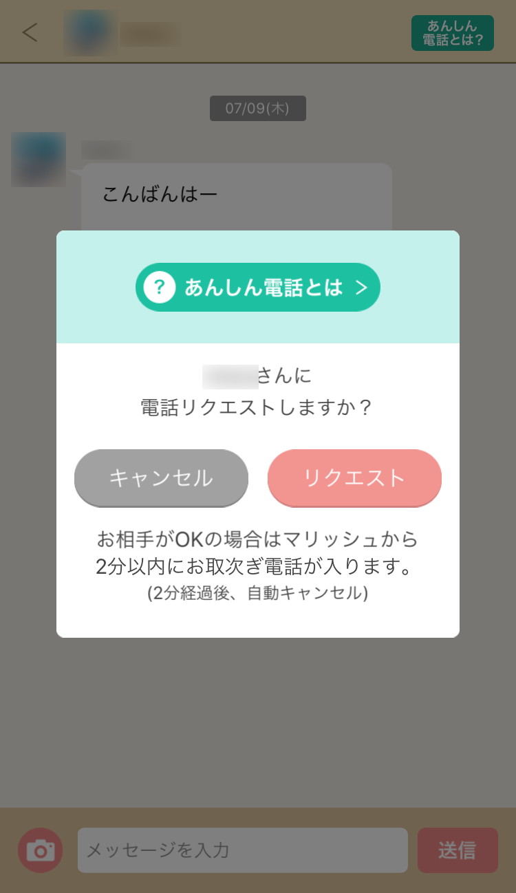 マリッシュ 使い方 あんしん電話