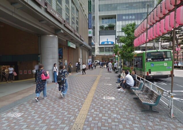 恵比寿　出会いスポット　恵比寿駅西口　ベンチ前