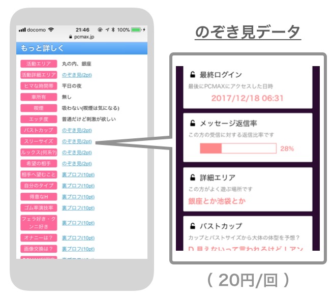 のぞき見マル秘データ
